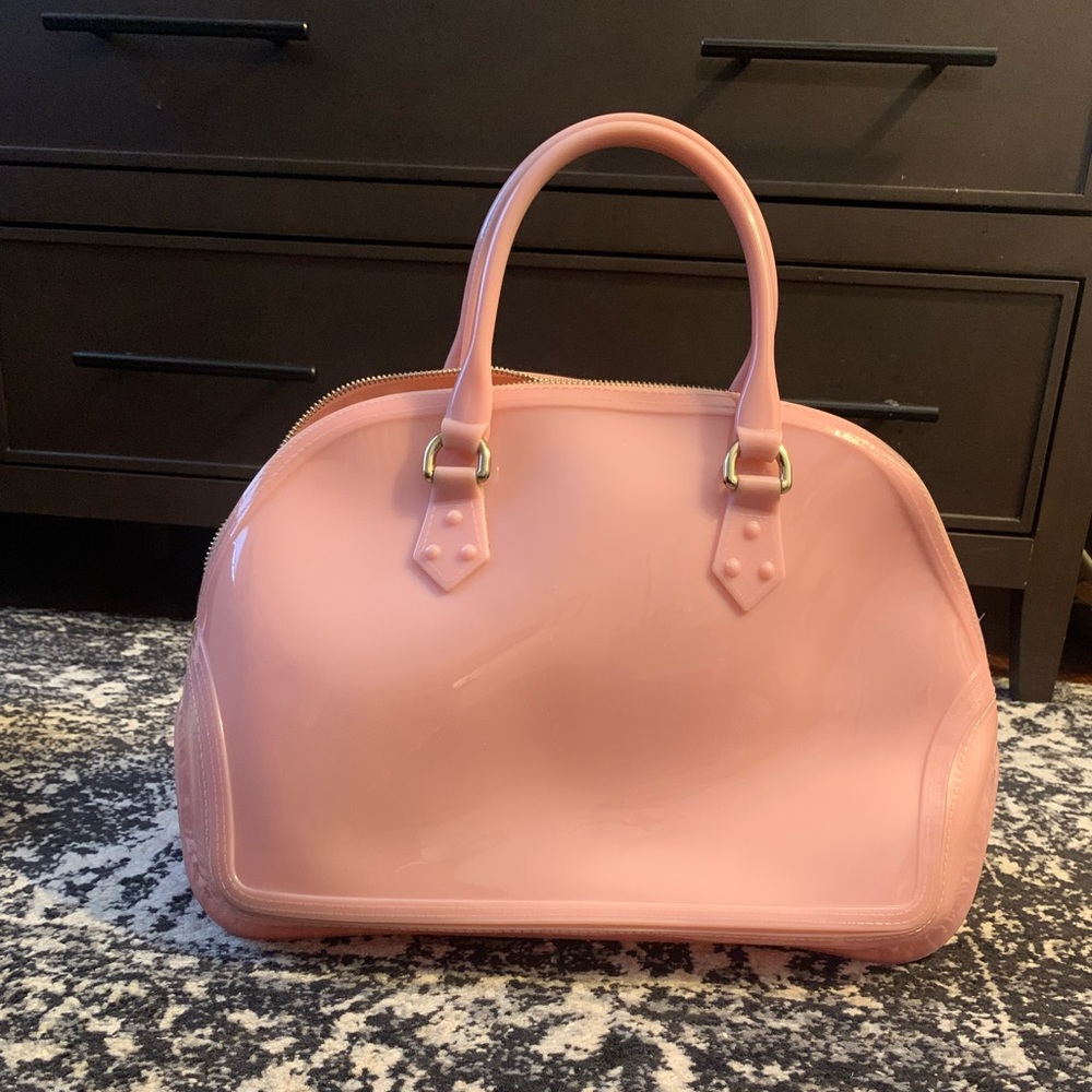 Pink purse PVC plastic
